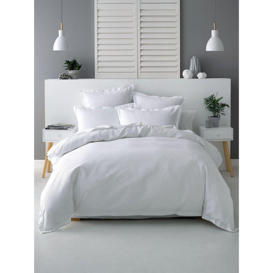 Nova Waffle White Duvet Cover Set