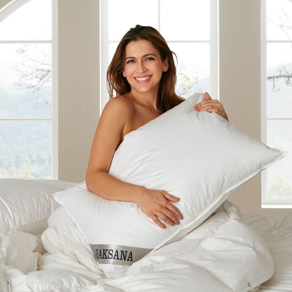 Double Chamber Hungarian Goose Feather & Down Pillow
