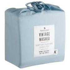 Vintage Washed Microfibre Sheet Set