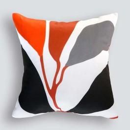 Leaf Abstract Rust Outdoor Cushion