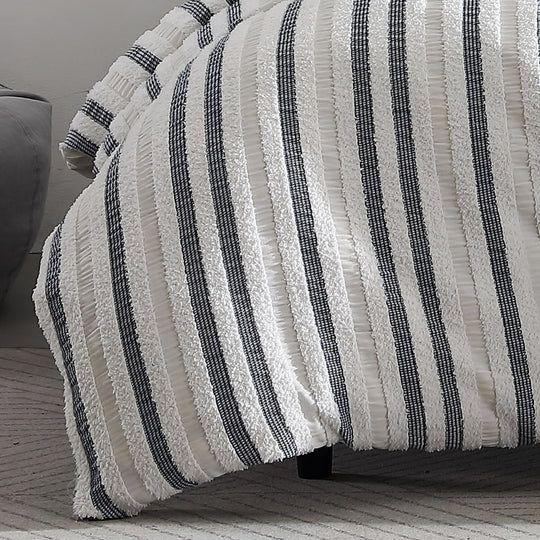 Boston White Duvet Cover Set