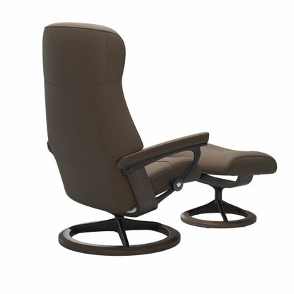 Philip Medium Leather Recliner - Signature Base
