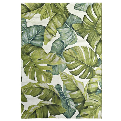 Tatahi Tropical Leaves Outdoor Floor Rug