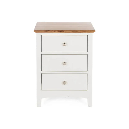 Jessica 3-Drawer Bedside - Oak