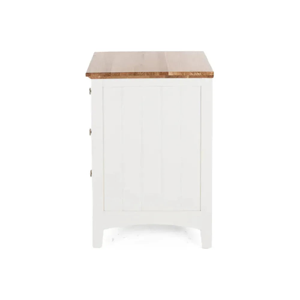 Jessica 3-Drawer Bedside - Oak
