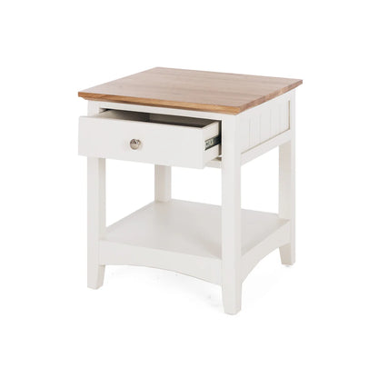 Jessica 1-Drawer Bedside - Oak