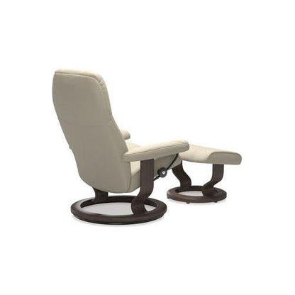 Consul Medium Leather Recliner - Classic Base