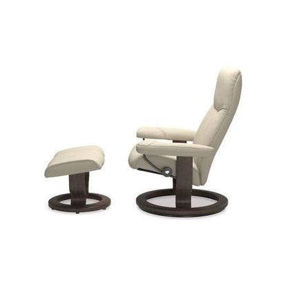 Consul Medium Leather Recliner - Classic Base