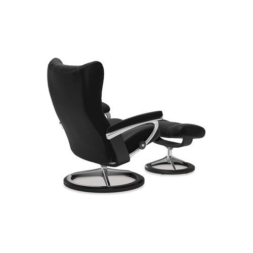 Wing Large Leather Recliner - Signature Base