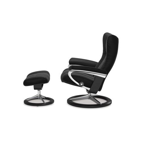 Wing Large Leather Recliner - Signature Base