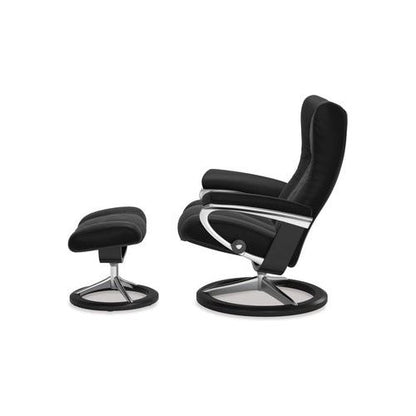 Wing Large Leather Recliner - Signature Base