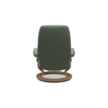 Consul Medium Leather Recliner - Classic Base