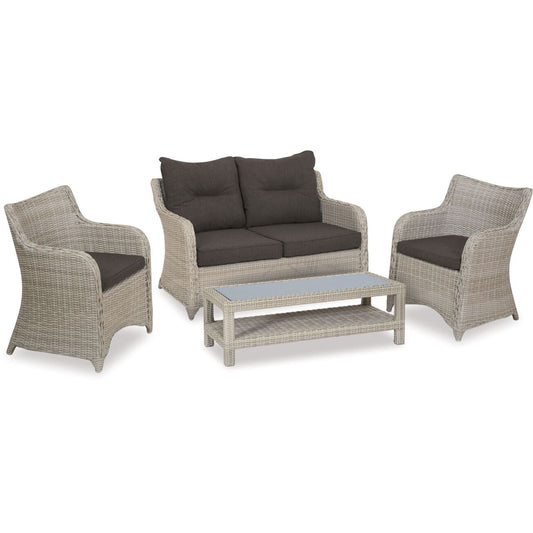 Bali 4-pc Outdoor Lounge Suite