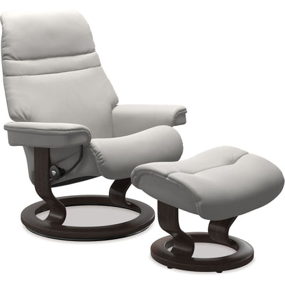 Sunrise Medium Leather Recliner - Classic Base