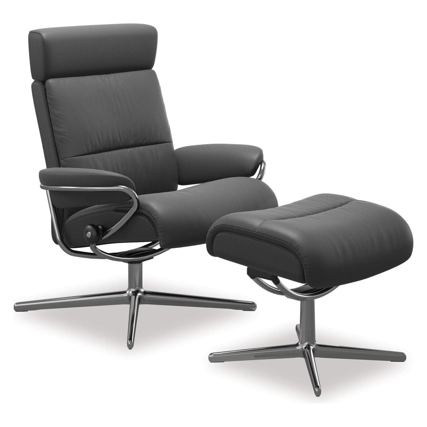 Tokyo Recliner with Adjustable Headrest - Cross Base