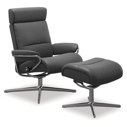 Tokyo Recliner with Adjustable Headrest - Cross Base
