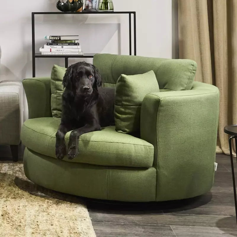 Alva Swivel Armchair - Fabric