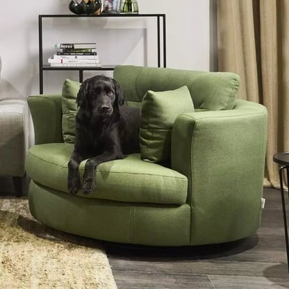 Alva Swivel Armchair - Fabric