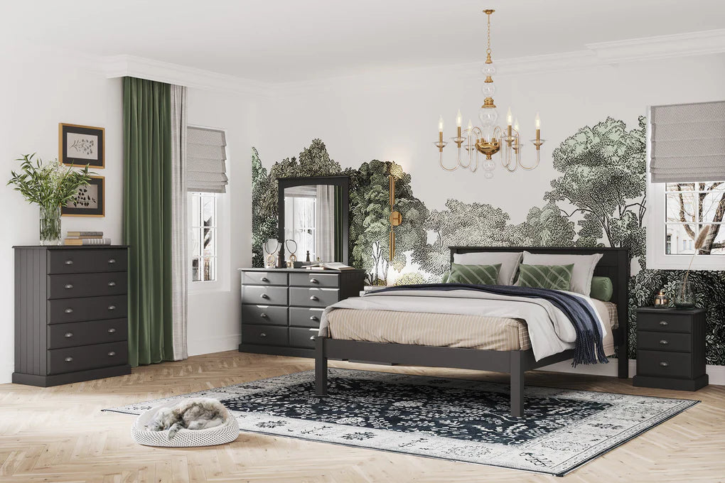 Andorra 3-Drawer Bedside