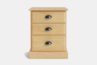 Andorra 3-Drawer Bedside