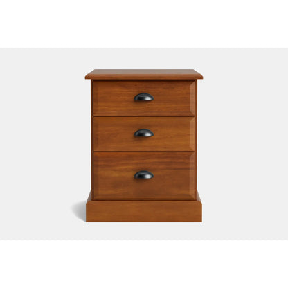 Andorra 3-Drawer Bedside