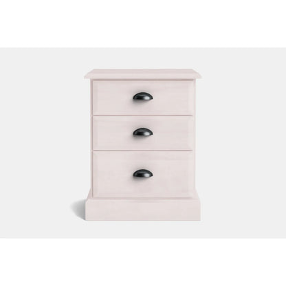 Andorra 3-Drawer Bedside