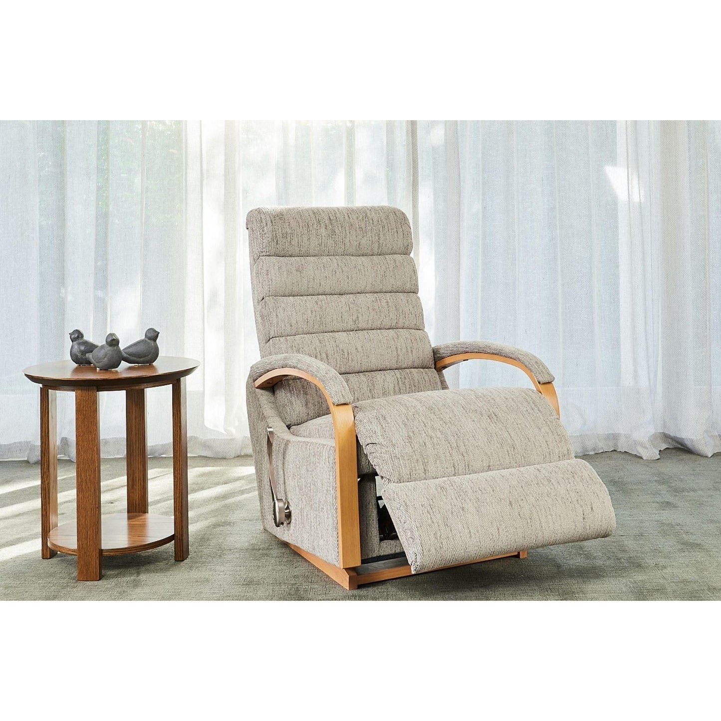 Anika Oak Rocker Recliner - Fabric