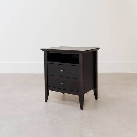 Aria 2-Drawer Open Shelf Bedside