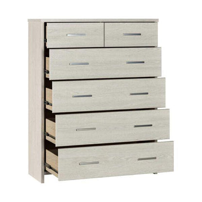 Atlas 6-Drawer Tallboy