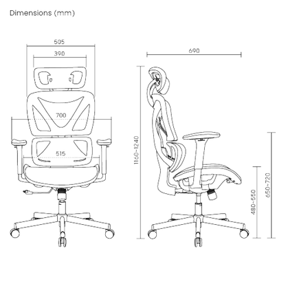 SpineX Ergonomic Office Chair