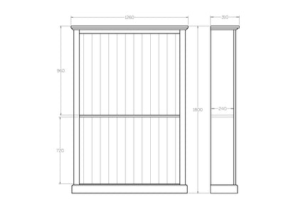 Charlton 1800x1260 Bookcase