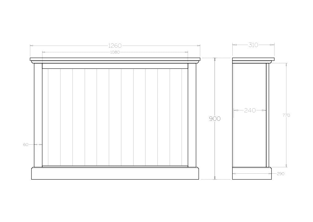 Charlton 900x1260 Bookcase