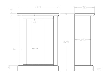 Charlton 900x660 Bookcase