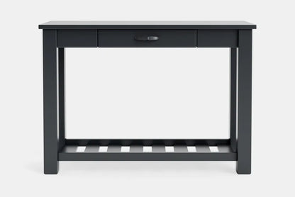 Charlton Hall Table with Rack and Drawer