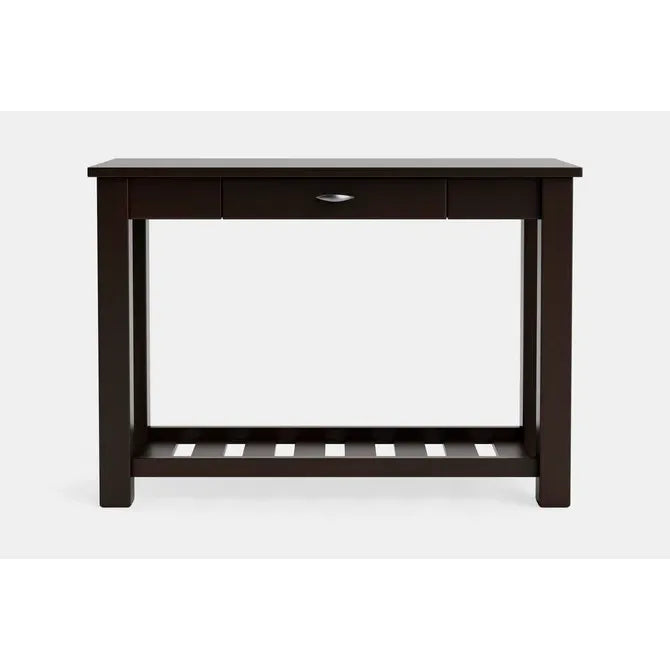 Charlton Hall Table with Rack and Drawer