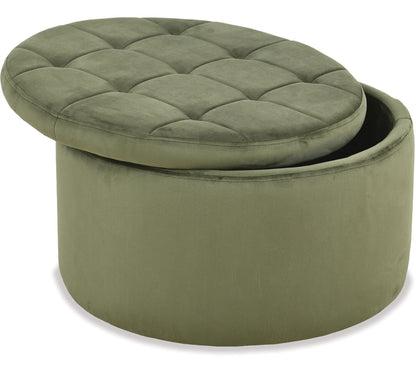 Chest Ottoman with Storage - Blue