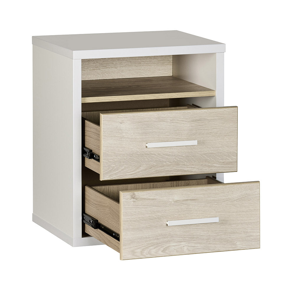 Fern 2-Drawer Tall Bedside