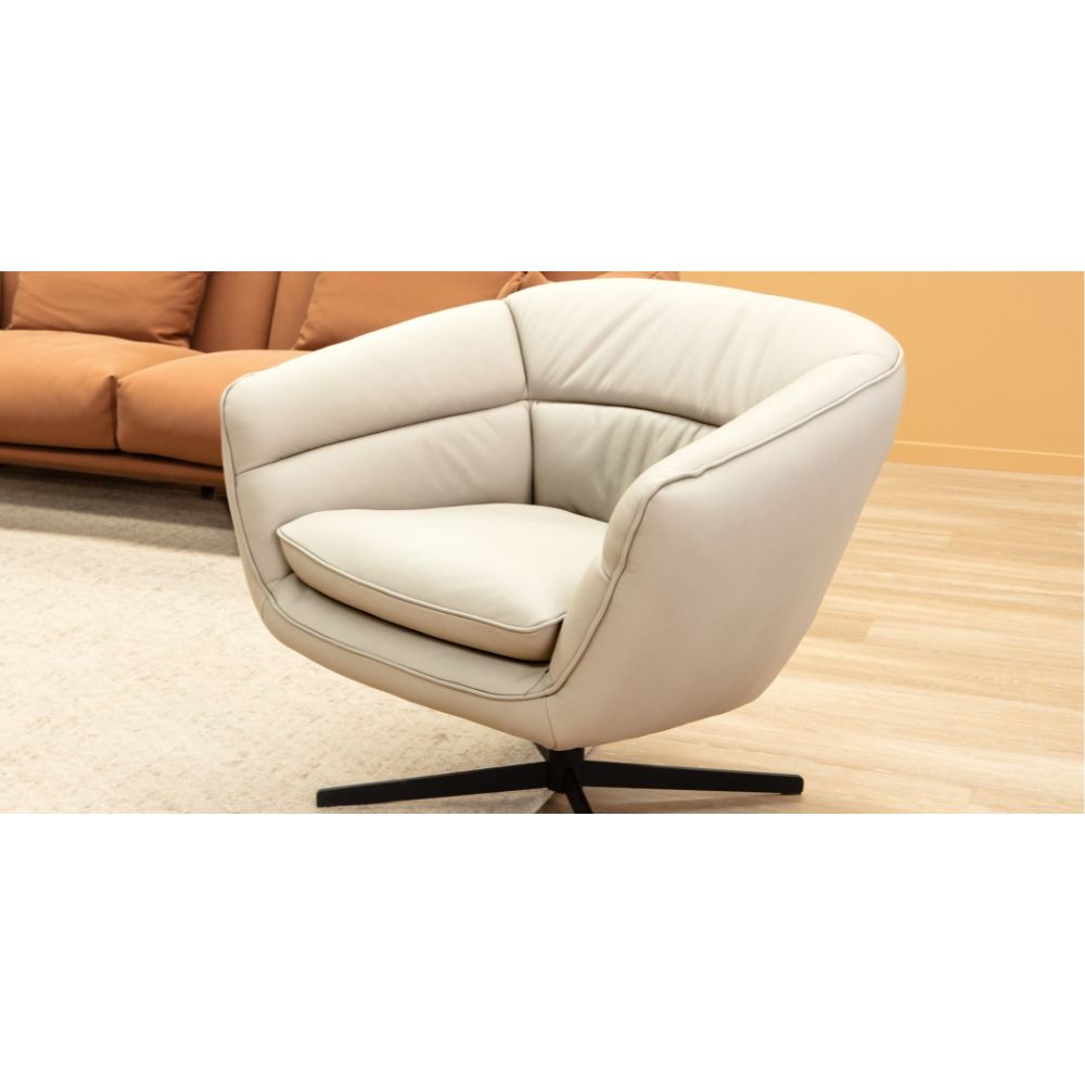 Franco Swivel Armchair - Leather