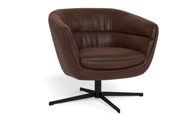 Franco Swivel Armchair - Leather