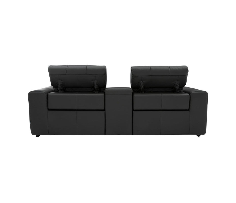 Durham 2-Seater Power Sofa with Console - Leather