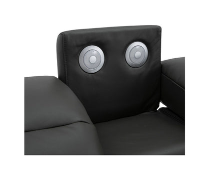 Durham 2-Seater Power Sofa with Console - Leather
