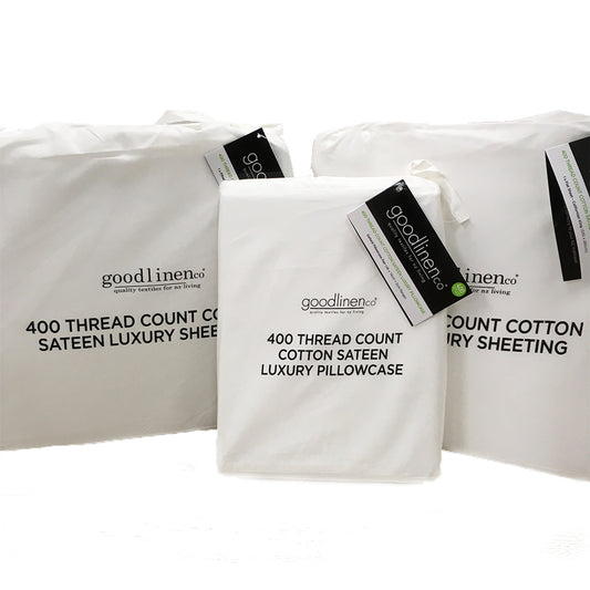 Good Linen Co 400tc Cotton Sateen Sheet Separates