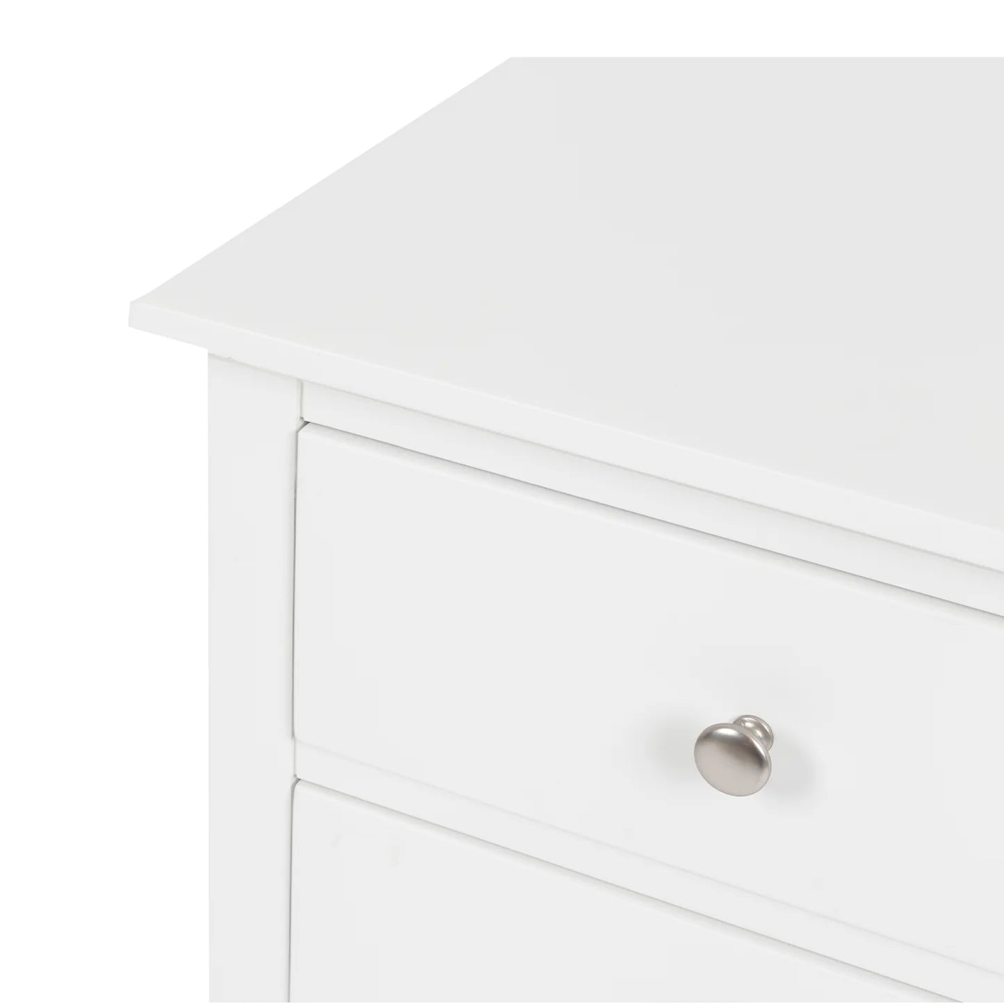 Jessica 3-Drawer Bedside - White