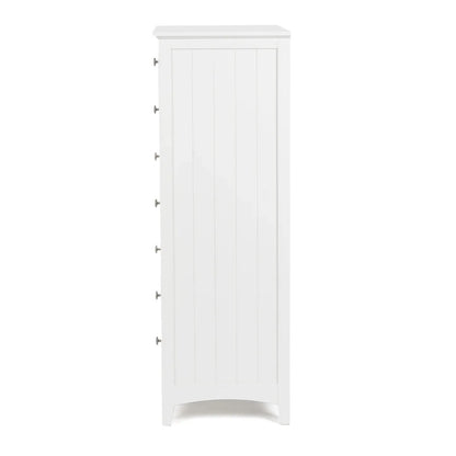 Jessica 7-Drawer Tallboy - White