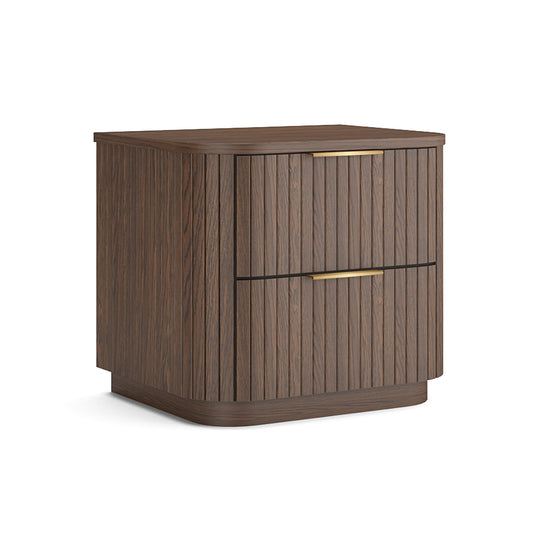 Lath 2-Drawer Bedside