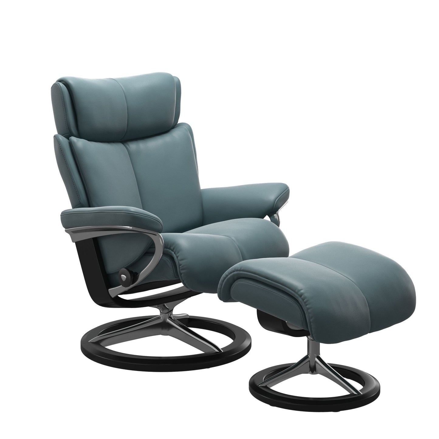 Magic Large Leather Recliner - Signature Base