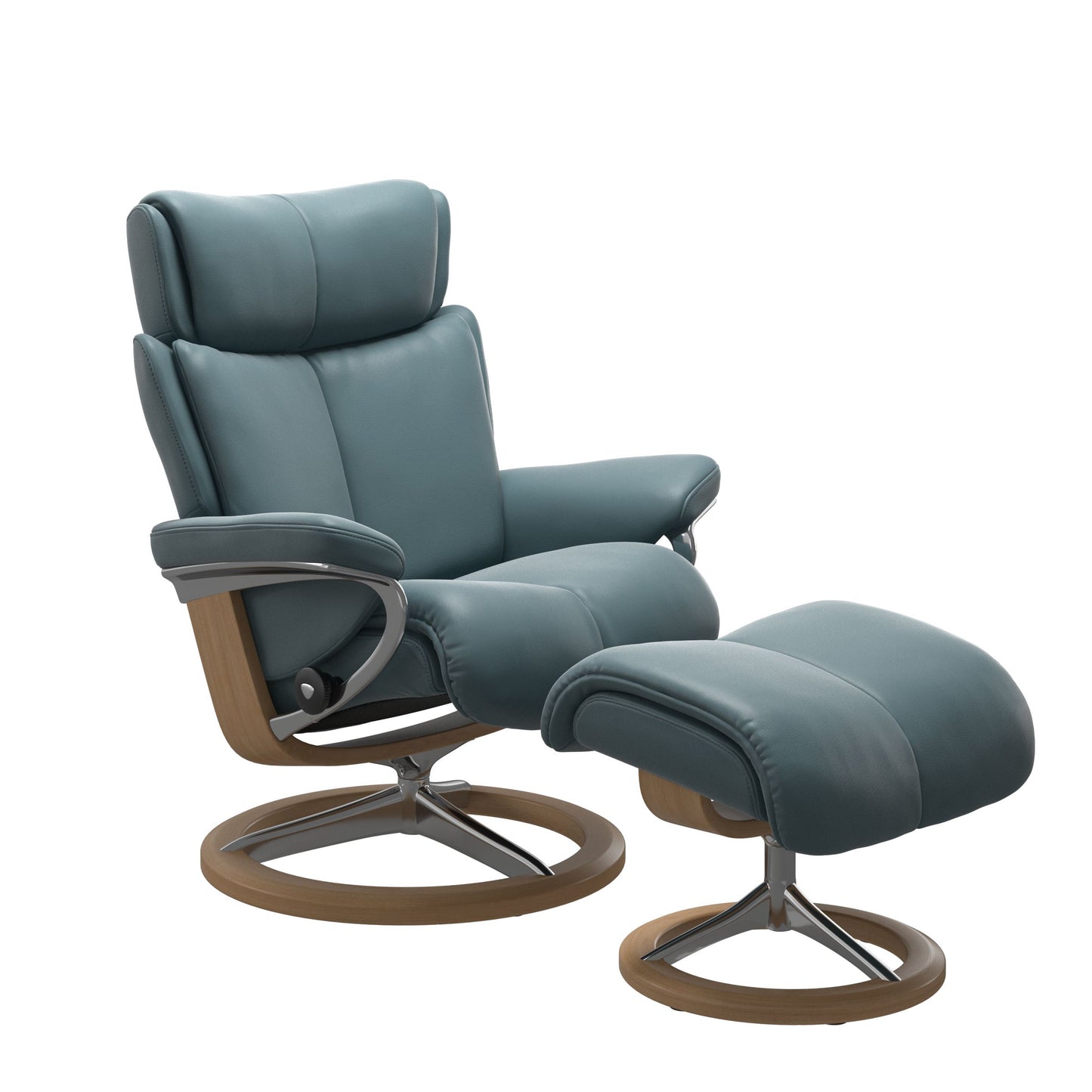 Magic Large Leather Recliner - Signature Base