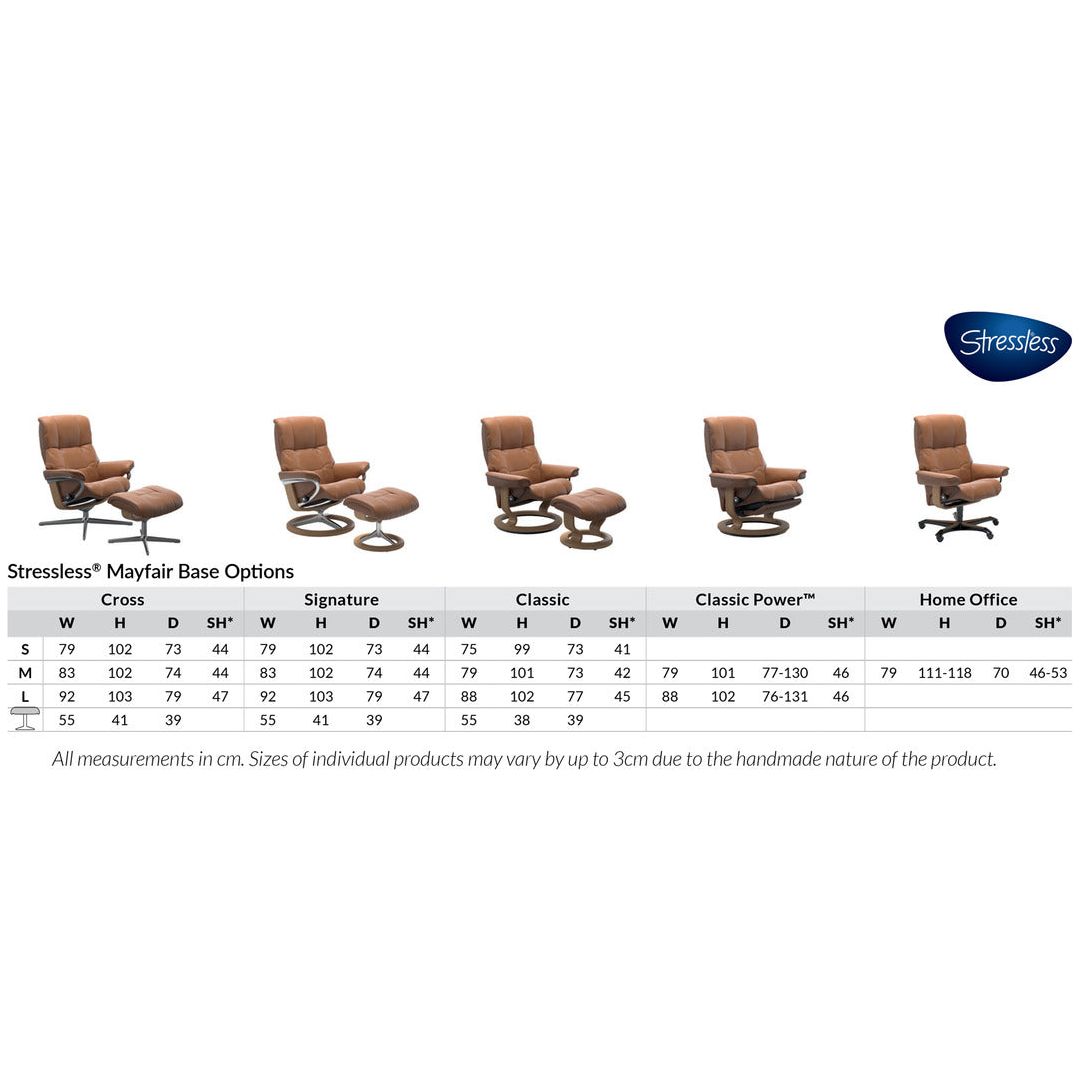 Mayfair Medium Leather Recliner - Signature Base