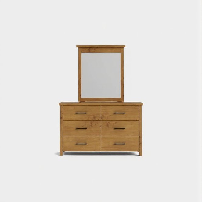 Portland 6-Drawer Dresser & Mirror