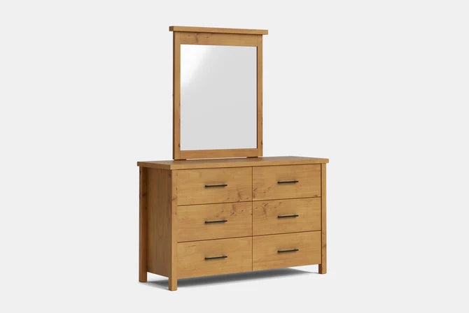 Portland 6-Drawer Dresser & Mirror